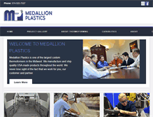 Tablet Screenshot of medallionplastics.com